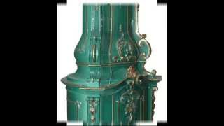 Tiled Stove Rococo wood burning stove [upl. by Ahcarb]