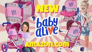 🎁 NEW 2017 Baby Alive Accessories 💖 Playard Strollers amp High Chair 🛍Available on Amazoncom [upl. by Essilrahc400]