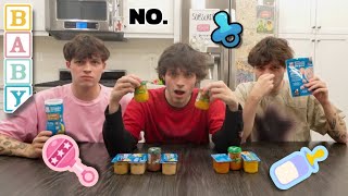 TRYING AND RATING BAD BABY FOOD [upl. by Emilee]