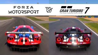 Forza Motorsport vs Gran Turismo 7  Ford GT Race Car  FM8 vs GT7 Comparison [upl. by Palmira]