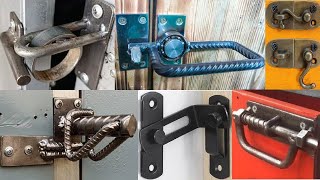 gate latch ideas and gate lock ideas  Metal door latch design ideas [upl. by Aemat937]