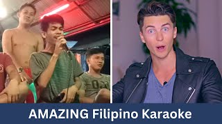 Amazing Filipino Karaoke  My Heart Will Go On  Vocal Coach Reacts [upl. by Fahy]