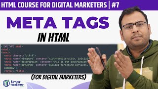 What are Meta Tags  Important Meta Tags for SEOs  HTML Course  7 [upl. by Sabsay367]