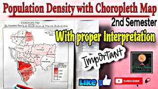 Population Density With Choropleth MappracticalBy  Sagarika Nag geography [upl. by Ameerahs]