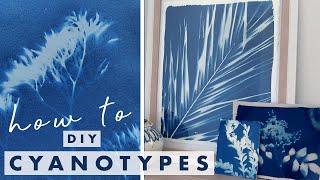 HOW TO DIY CYANOTYPES  STUCK AT HOME W JUSTINE [upl. by Pederson62]