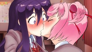 Natsuki Chooses Yuris Route Natsuki x Yuri  DDLC Abridged  Part 3 [upl. by Novyak]