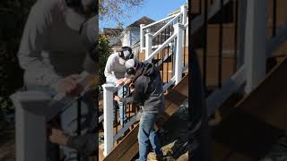 Installing Trex Composite Stair Railings Kits [upl. by Hubie]