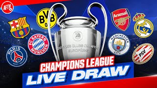 LIVE CHAMPIONS LEAGUE DRAW  Who Will Arsenal Get [upl. by Leumhs]