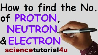 How to find the number of protons neutrons and electrons in atoms and ions [upl. by Jemima]