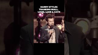 Harry Styles THANKING Liam Louis Niall amp Zayn for WINNING THE BRIT AWARD [upl. by Asirak]