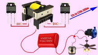 How to make a simple 500W inverter inverter 12v to 220v  creative prodigy 2 [upl. by Suzy]