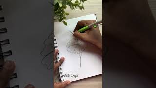 நீங்க Schoolல இத try பண்ணிருக்கீங்களா✨ shortsfeed flowerdrawing tutorialtamil hibiscus [upl. by Neelrac]