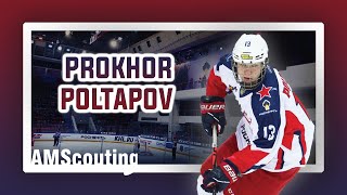 Prokhor Poltapov 13  5 Games  2021  2021 NHL Draft [upl. by Oilalue]