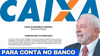 COMUNICADO GERAL DA CAIXA ECONÔMICA PARA QUEM TEM CPF FINAL 123456789 E CONTA POUPANÇA [upl. by Anahgem]