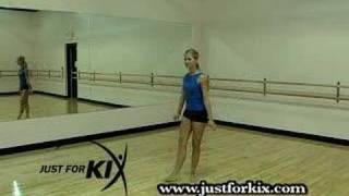 Firebird Leap Tutorial and Demonstration from Just For Kix Dance Moves For Beginners [upl. by Adnohsel]