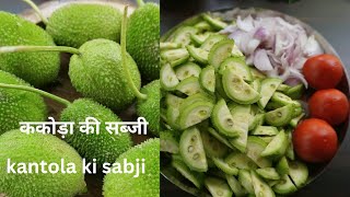 स्वस्थ और औषधीय गुणों से भरपूर कंटोला की सब्जी  Kakoda ki sabji  Kantola ki sabji  Spiny gourd [upl. by Iorio]