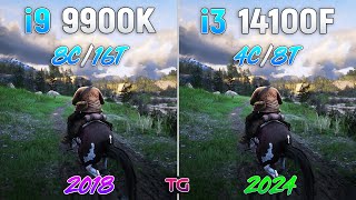 i9 9900K vs i3 14100F  6 Years Difference [upl. by Hakim]