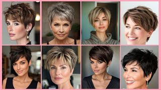 Very percious pixie short Haircut with curtains bang out for younger age women2024 [upl. by Aihsoj]