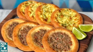 Esfiha aberta de Carne Moída e Queijo  Melhor que Habibs [upl. by Bronwen]