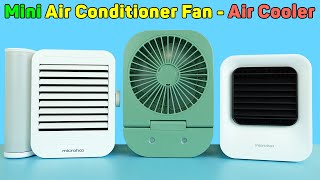 Mini Air Conditioner Fan  Personal Air Cooler Dual Spray Water And Humidifier  Unboxing amp Review [upl. by Dowlen]