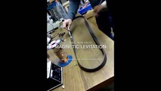 Demonstration of magnetic Levitation of Superconductor for MAGLEV Trains [upl. by Ydnamron]