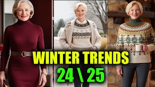 TOP FASHION TRENDS for FallWinter 20242025  Fashion Over 50 [upl. by Atilahs]