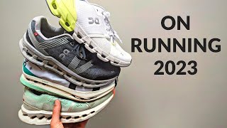 On Running Shoes Review  2023 Lineup  Cloud X3 Cloudsurfer Cloudmonster Cloudgo and more [upl. by Sprage605]