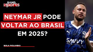 NEYMAR PODE RESCINDIR COM AL HILAL E RETORNAR AO SANTOS EM 2025 COMENTARISTAS OPINAM  BOLA ROLANDO [upl. by Zellner]