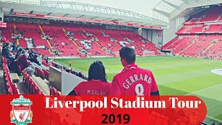 LIVERPOOL Anfield Stadium Tour Vlog 2019 [upl. by Aitat729]