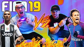 RONALDO VS NEYMAR FIFA19 FUSSBALL CHALLENGE [upl. by Freida130]