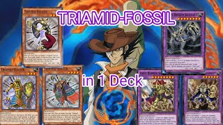 FOSSIL Deck  TRIAMID Deck in 1 Deck YuGiOh Duel Links [upl. by Fredella]