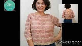 CROCHET WRAP  Blusa con Espalda Descubierta [upl. by Yemerej590]