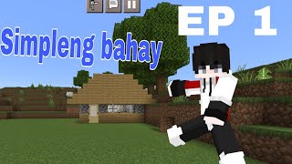 Ang pinaka unang bahay ko sa minecraft MINECRAFT EP 1 TAGALOG [upl. by Halona]