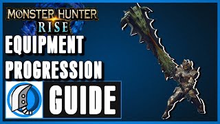 MH Rise Great Sword Equipment Progression Guide Recommended Playing [upl. by Colp]