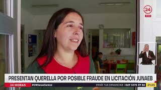 Presentan querella por posible fraude en licitación de la Junaeb [upl. by Grizel]