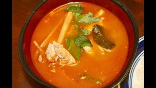 Easy and Delicious Tom Yum Soup with Chicken  Southeast Asian Food [upl. by Akemrej906]