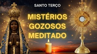 Mistérios Gozosos Meditado  Santo Terço [upl. by Teloiv284]