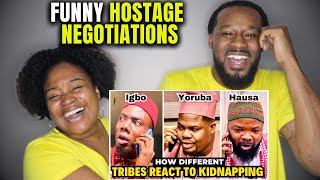 Hostage Negotiations in Nigeria🤣  The Demouchets REACT African Comedy [upl. by Curr]