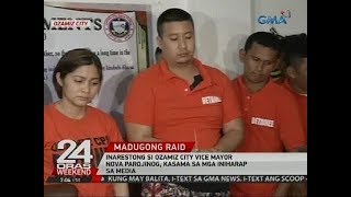 Inarestong si Ozamiz City Vice Mayor Nova Parojinog kasama sa mga iniharap sa media [upl. by Neelik]