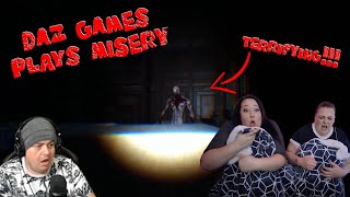 REACTING TO DAZ GAMES  HORROR GAME MISERY MANSION PART 1 [upl. by Prowel]