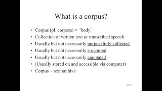 Introduction to corpora [upl. by Drawets453]