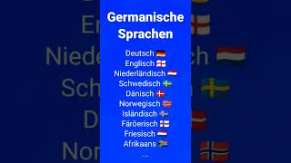 Germanische Sprachen  Deutsch Englisch Niederländisch Schwedisch Dänisch sprachen languages [upl. by Diana724]