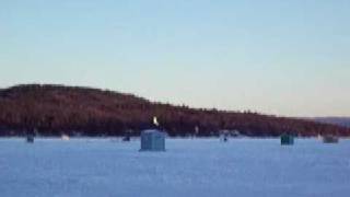 Lake WinnipesaukeeMeredith BayKite Boarding [upl. by Azilanna]