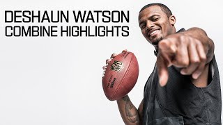 Deshaun Watson Clemson QB  2017 NFL Combine Highlights [upl. by Allehs874]