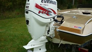 Glastron CVX16 Evinrude ETEC 150HO  Winterize and prep for storage [upl. by Yeleen259]