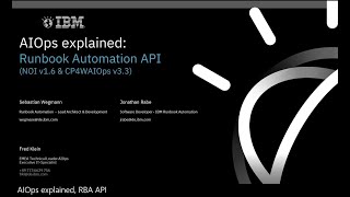 AIOps explained Runbook Automation API [upl. by Notlrak]