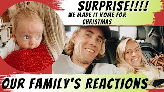 We flew across the ocean and SURPRISED our families for Christmas  Their REACTIONS [upl. by Clayborne]