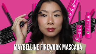 The BEST Drugstore Mascara  NEW Maybelline Lash Sensational Firework Review [upl. by Ffilc]