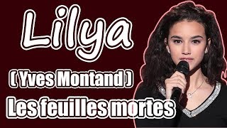 lillya  Les feuilles mortes  LYRICS [upl. by Atsillak394]