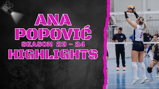 Ana Popović 9  OK Strumica Ženi  Season 23  24  Highlights [upl. by Khichabia]